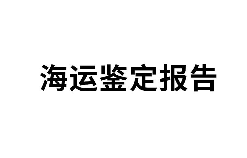 海运鉴定报告